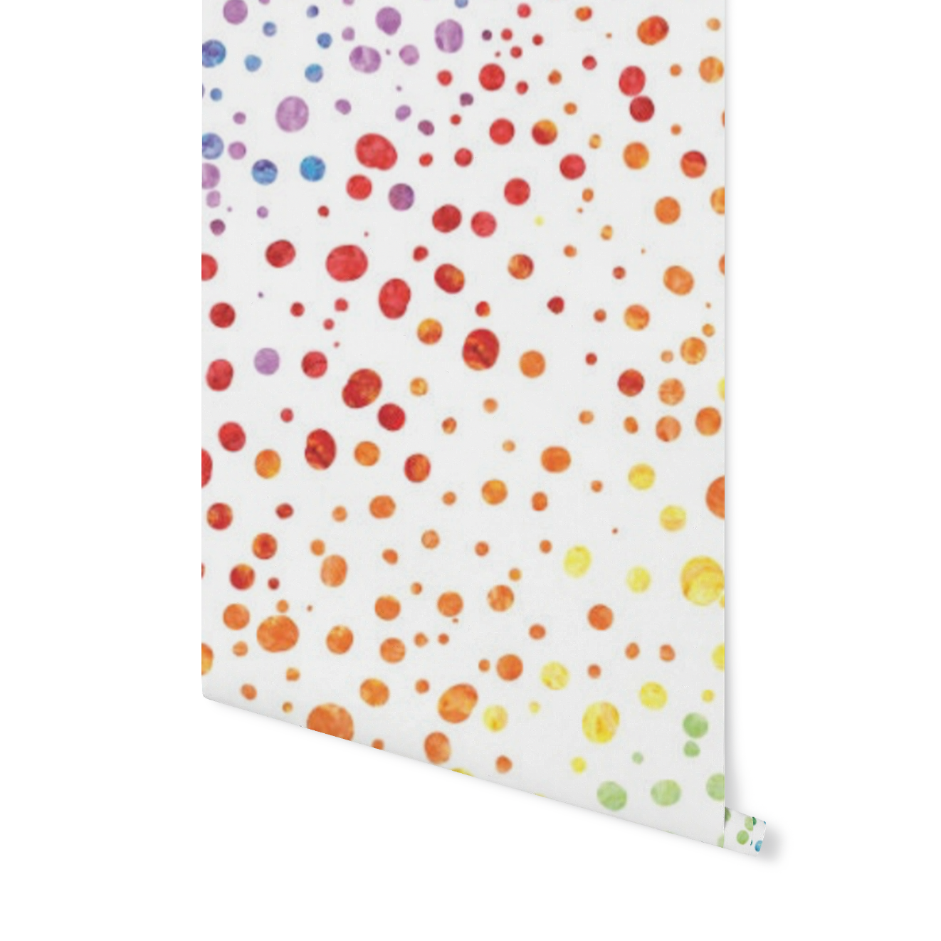 Rainbow Watercolor Spatter Dot Seamless Repeating Wall Mural Wallpaper WW2333