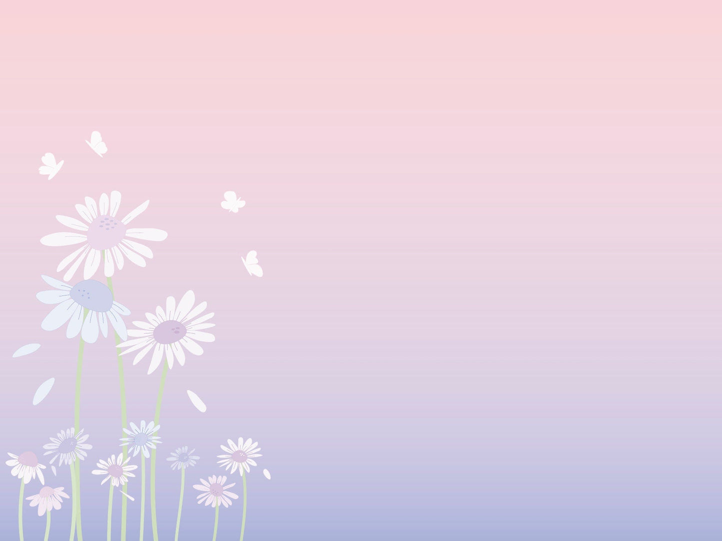 Pink Purple Daisy Ombre Peel and Stick Wallpaper/ Blush and Periwinkle Daisy Ombre Wall Mural/ Wallpaper/ Unpasted/ Pre-Pasted WW2149
