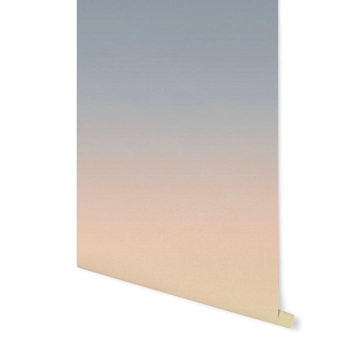 Wallpaper Ombre Orange Blue Gray/ Peel and Stick Wallpaper/ De Nimes Sunrise Ombre Wallpaper/ Removable/ Unpasted/ Pre-Pasted WW2105
