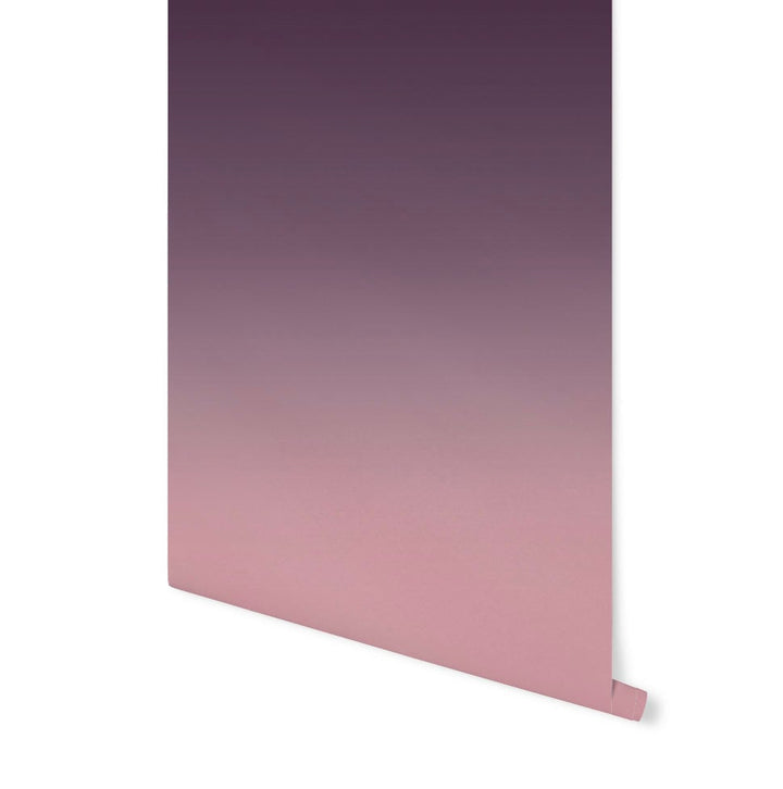 Wallpaper Ombre Pink Purple/ Peel and Stick/ Dusty Rose and Plum Ombre Wallpaper/ Removable/ Unpasted Wallpaper/ Pre-Pasted Wallpaper WW1844