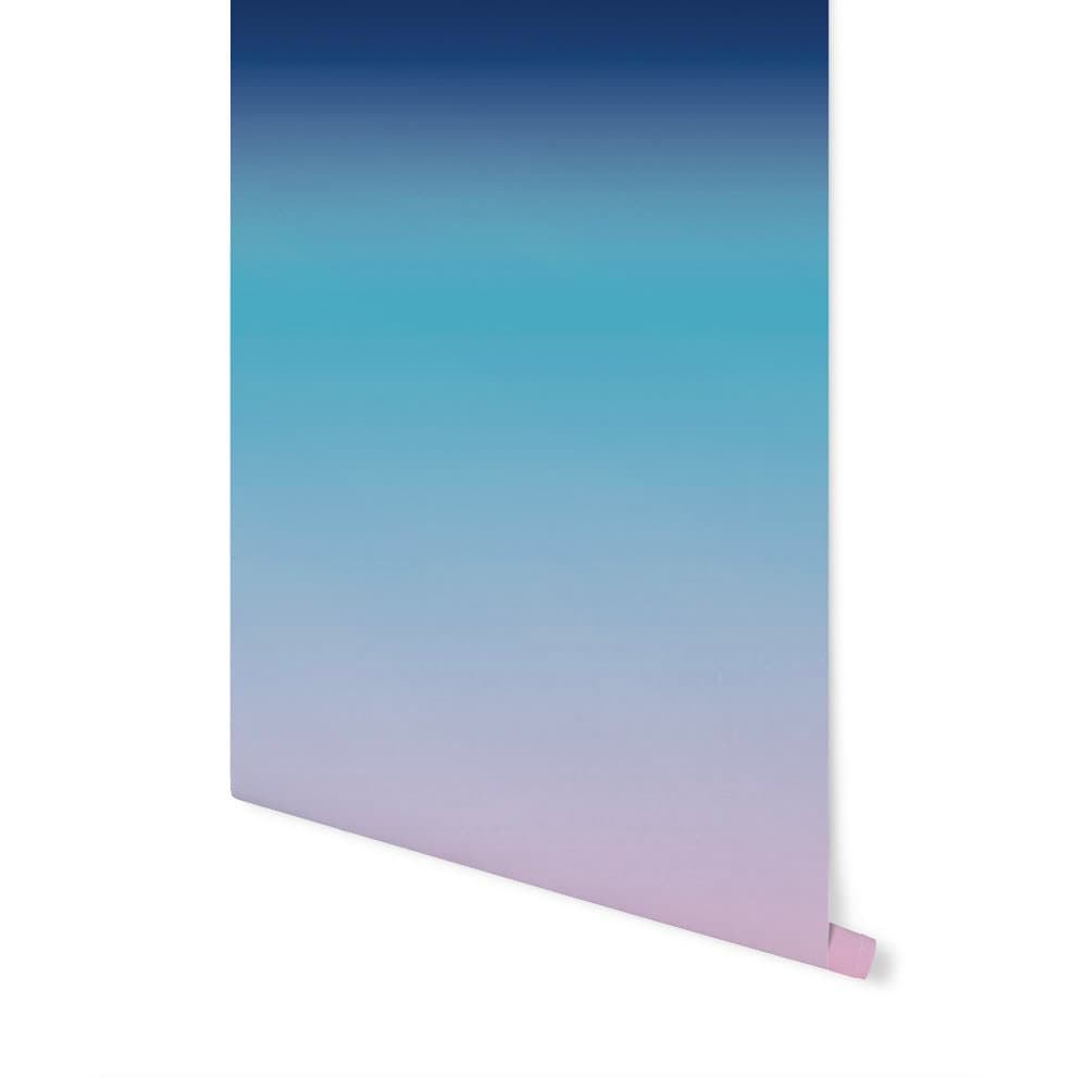 Wallpaper Ombre Blue Pink/ Peel and Stick Wallpaper Ombre/ Laguna Beach Ombre Wallpaper/ Removable/ Unpasted/ Pre-Pasted Wallpaper WW1922