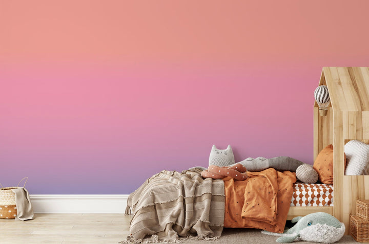 Wallpaper Ombre Pink Peel and Stick Wallpaper/ Sunset Ombre Wallpaper/ Removable Wallpaper/ Unpasted Wallpaper/ Pre-Pasted Wallpaper WW1706