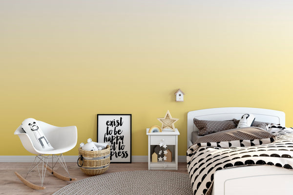 Wallpaper Ombre Yellow/ Peel and Stick Wallpaper Yellow/ Lovely Lemon Ombre Wallpaper/ Removable Wallpaper/ Unpasted/ Pre-Pasted Wallpaper