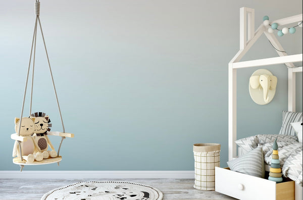 Wallpaper Ombre Teal Ocean Beach Water/ Peel and Stick/ Muted Teal Ombre Wallpaper/ Removable Wallpaper/ Unpasted/ Pre-Pasted WW2061