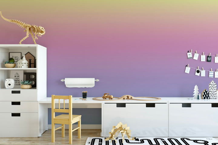 Wallpaper Unicorn Ombre Rainbow Pink Peel and Stick Wallpaper/ Unicorn Ombre Wallpaper/ Removable Wallpaper/ Unpasted/ Pre-Pasted Wallpaper