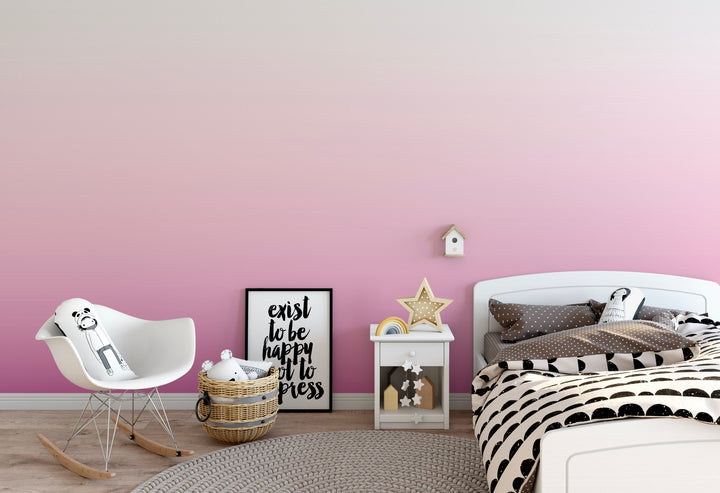 Wallpaper Ombre Pink/ Peel and Stick/ Hot Pink Ombre Wallpaper/ Removable Wallpaper/ Unpasted Wallpaper/ Pre-Pasted Wallpaper WW2129